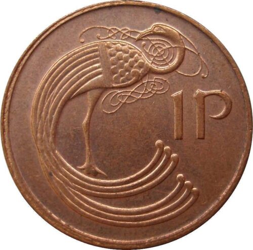 Worldcoins / Km 020a / Ireland / Ierland / 1 Pence / 2000 / Unc