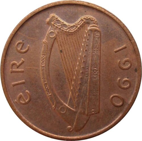 Worldcoins / Km 020a / Ireland / Ierland / 1 Pence / 2000 / Unc - Afbeelding 2