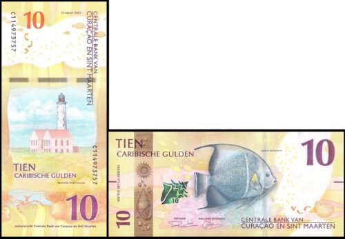 bankbiljetten / 001 / Curacao & Sint Maarten / 10 Gulden / 2025 / Unc