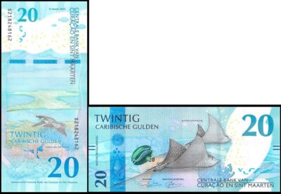 bankbiljetten / 002 / Curacao & Sint Maarten / 20 Gulden / 2025 / Unc