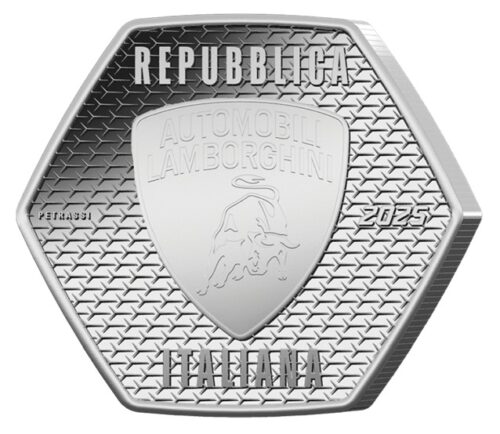 Euromunten / Italie / 2025 / 3 x 5 Euro / Fdc / Lamborghini - Afbeelding 3