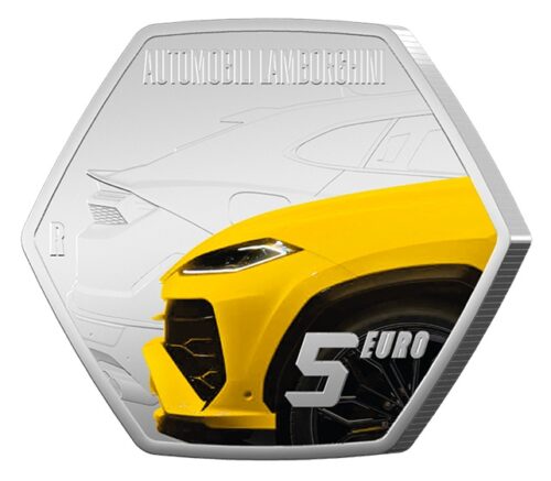 Euromunten / Italie / 2025 / 3 x 5 Euro / Fdc / Lamborghini - Afbeelding 4