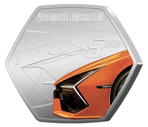 Euromunten / Italie / 2025 / 3 x 5 Euro / Fdc / Lamborghini - Afbeelding 2