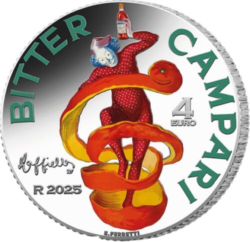 Euromunten / Italie / 2025 / 4 Euro / Proof / Campari - Afbeelding 3