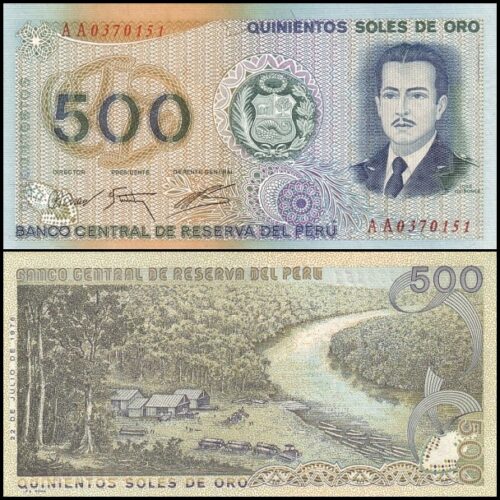 bankbiljetten / 115 / Peru / 500 Soles de Ore / 1976 / Unc