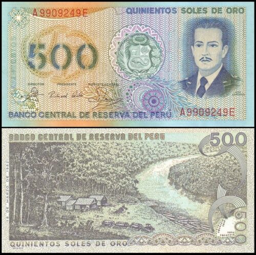 bankbiljetten / 125A / Peru / 500 Soles De Oro / 18-03-1982 / Unc