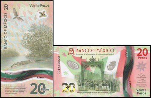bankbiljetten / 132W(5) / Mexico / 20 Pesos / 07-02-2023 / Unc / Foto is verkeerde datum met juiste handtekening