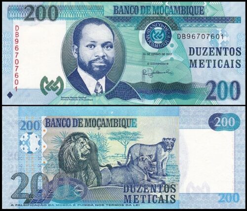 bankbiljetten / 152b / Mozambique / 200 Meticais / 2017 / Unc