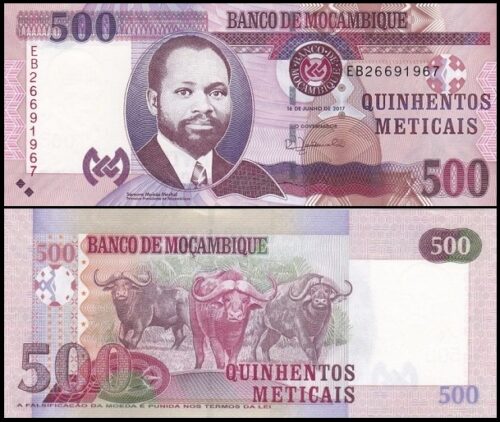 bankbiljetten / 153b / Mozambique / 500 Meticais / 2017 / Unc
