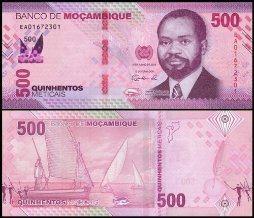 bankbiljetten / 159 / Mozambique / 500 Meticais / 2024 / Unc
