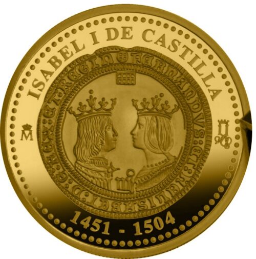 Euromunten / Spain / Spanje / 2004 / 200 Euro / Proof / Gold / 0.999 / Isabella I Of Castile / In Munthouder