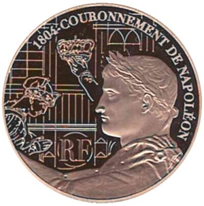 Euromunten / France / Frankrijk / 2004 / 10 Euro / Proof / Gold / 0.920 / Kroning Napoleon / In Munthouder