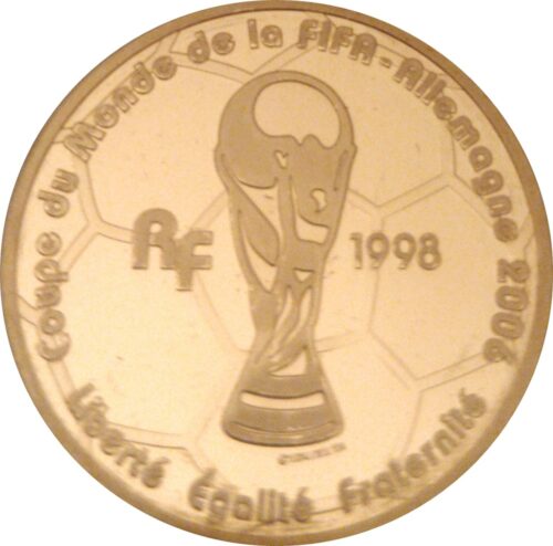Euromunten / France / Frankrijk / 2005 / 10 Euro / Proof / Gold / 0.920 / Fifa WK Voetbal / In Munthouder