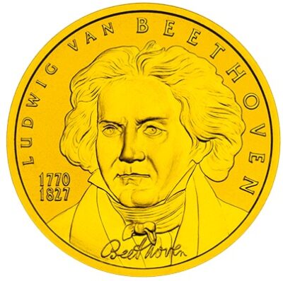 Euromunten / Oostenrijk / 2005 / 50 Euro / Proof / Gold / 0.986 / Ludwig Van Beethoven