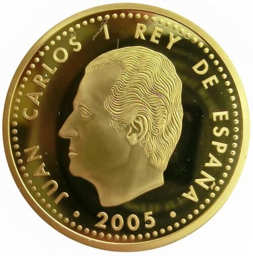 Euromunten / Spain / Spanje / 2005 / 200 Euro / Proof / Gold / 0.999 / Vrede En Vrijheid / In Munthouder - Afbeelding 2
