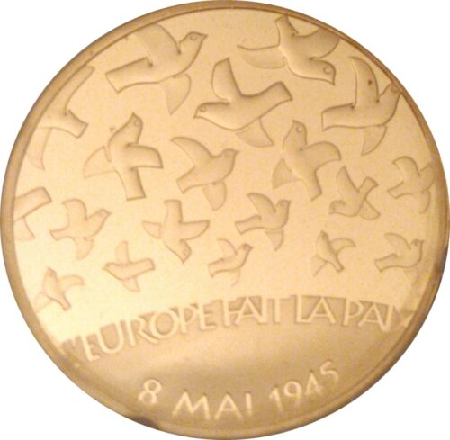 Euromunten / France / Frankrijk / 2005 / 10 Euro / Proof / Gold / 0.920 / 60 Jaar Vrede / In Munthouder