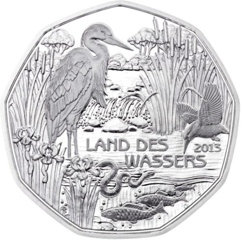 Euromunten / Oostenrijk / 2013 / 5 Euro / Unc / Zilver / 0.800 / Land Des Wassers