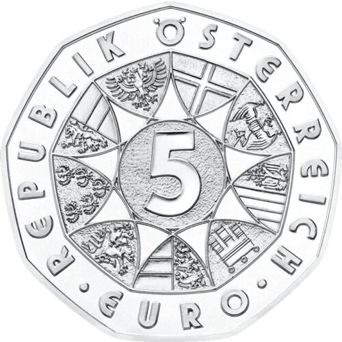 Euromunten / Oostenrijk / 2013 / 5 Euro / Unc / Zilver / 0.800 / Land Des Wassers - Afbeelding 2