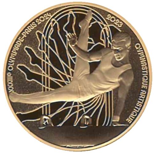Euromunten / Frankrijk / 2023 / 50 Euro / Proof / Paris 2024 / Gymnastique Artistique / Gold 0.999