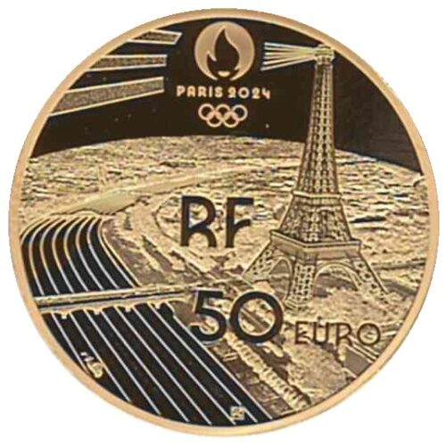 Euromunten / Frankrijk / 2023 / 50 Euro / Proof / Paris 2024 / Gymnastique Artistique / Gold 0.999 - Afbeelding 2
