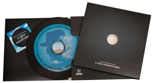 Euromunten / Italie / 2025 / 5 Euro / Fdc / Serie Italiaanse Liedjes - De Lucht Door Renato Zero - Afbeelding 2