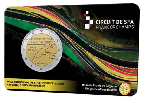 Euromunten / Belgie / 2025 / 2 Euro / Coincard / Spa Francorchamps / Frans