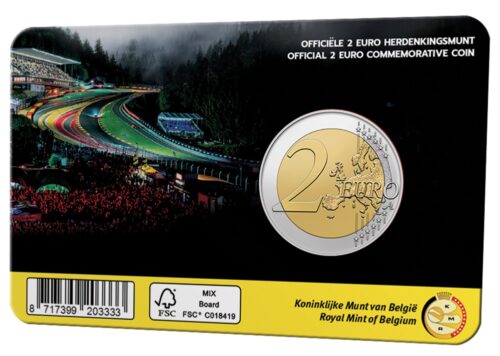 Euromunten / Belgie / 2025 / 2 Euro / Coincard / Spa Francorchamps / Frans - Afbeelding 2