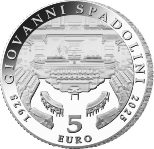 Euromunten / Italie / 2025 / 5 Euro / Proof / 100 Jaar Giovanni Spadolini - Afbeelding 2
