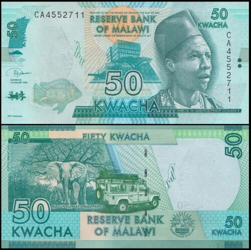bankbiljetten / 064g / Malawi / 50 Kwacha / 2020 / Unc