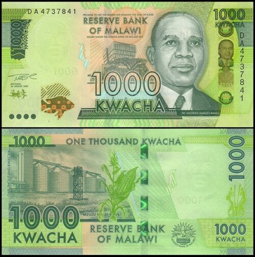 bankbiljetten / 067g / Malawi / 1000 Kwacha / 2024 / Unc