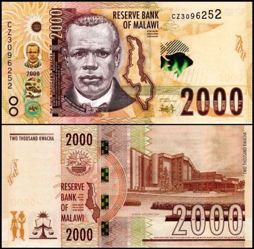 bankbiljetten / 070W(2) / Malawi / 2000 Kwacha / 2022 / Unc