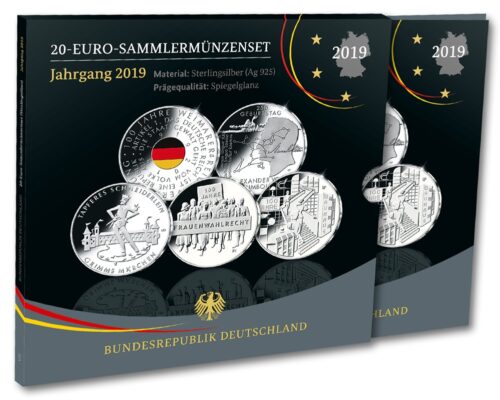 Euromunten / Duitsland / 2019 Set / 20 Euro / Proof / Zilver 0.925