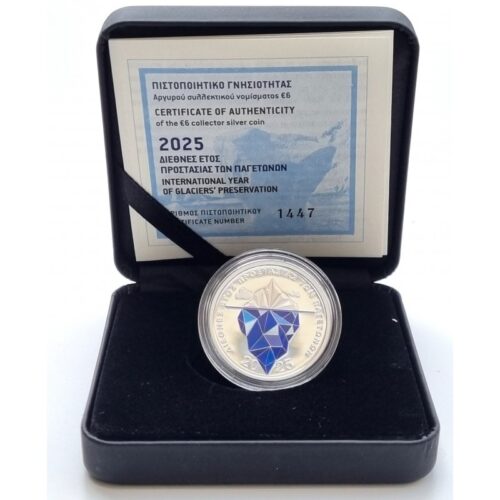 Euromunten / Griekenland / 2025 / 6 Euro / Proof / Jaar Van Het Behoud Van Gletsjers