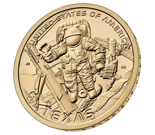 Worldcoins / Km New / United States of America / 2025 D / One Dollar / Texas