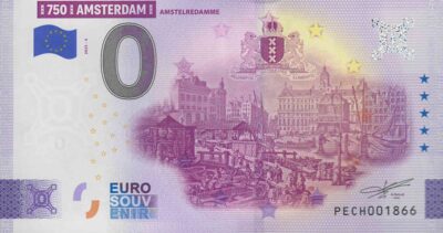 0 Euro Biljet / Netherlands / 750 Jaar Amsterdam / Amstelredamme