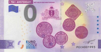 0 Euro Biljet / Netherlands / 750 Jaar Amsterdam / Geld Van Amsterdam