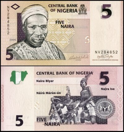 bankbiljetten / 032a(1) / Nigeria / 5 Naira / 2006 / Unc