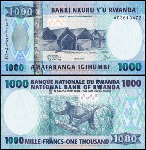 bankbiljetten / 035 / Rwanda / 1000 Amafaranga / 2008 / Unc