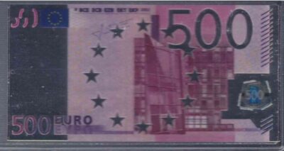 bankbiljetten / Netherlands / Nederland / 500 Euro / Miniatuur / Zilver 0.999