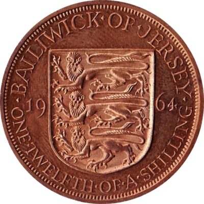 Worldcoins / Km 021 / Jersey / 1/12 Shilling / 1957 / Zf
