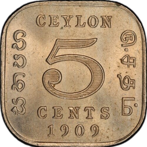 Worldcoins / Km 103 / Ceylon / 1910 / 10 Cents / Zf-