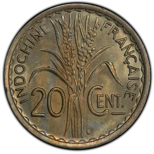 Worldcoins / Km 023a / French Indochine / Frans Indochina / 20 Cent / 1941 / Zf - Afbeelding 2