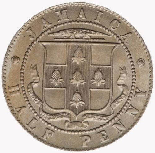 Worldcoins / Km 025 / Jamaica / 1916 / Half Penny / Fr+ - Afbeelding 2