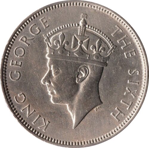 Worldcoins / Km 029.1 / Mauritius / 1950 / 1 Rupee / Zf - Afbeelding 2
