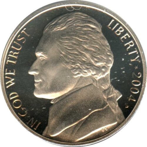 Worldcoins / Km 360 / United States of America / 2004 D / 5 Cent / Unc / Lewis & Clark - Shake Hands - Afbeelding 2