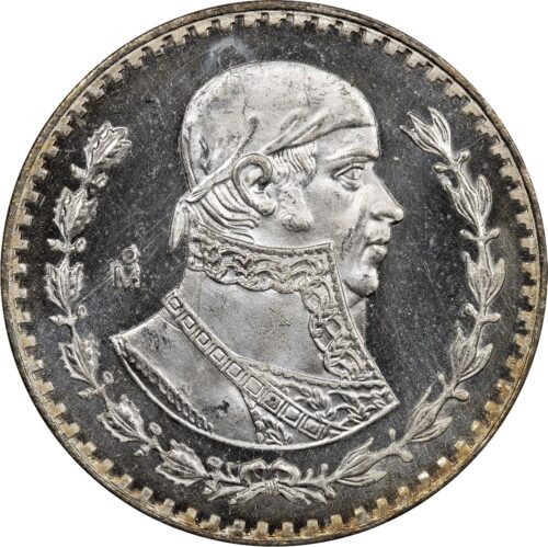 Worldcoins / Km 459 / Mexico / 1960 / 1 Peso / Zf+/ Zilver 0.100