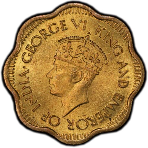 Worldcoins / Km 118 / Ceylon / 1944 / 10 Cents / Zf - Afbeelding 2