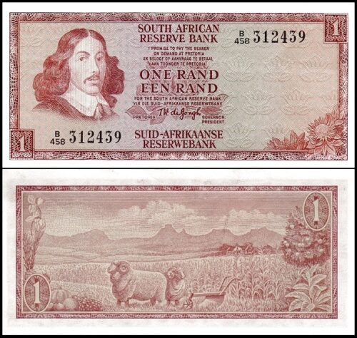 bankbiljetten / 115b / South Africa / Zuid Afika / 1 Rand / 1973-75 / Unc