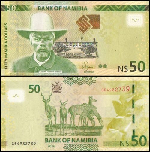 bankbiljetten / 013b / Namibia / Namibie / 50 Dollars / 2016 / Unc