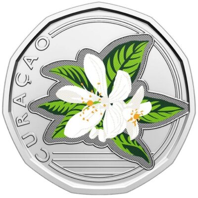 Worldcoins / Km New / Curacao / 50 Cent / 2025 / Unc / OranjeBloesem